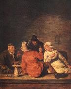 MOLENAER, Jan Miense Peasants in the Tavern af oil painting on canvas